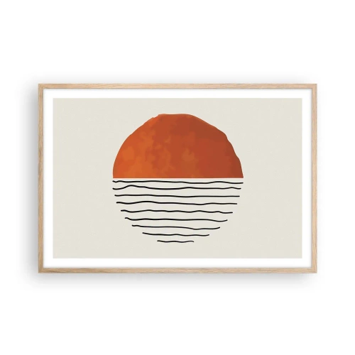 Plakat w ramie jasny dąb - W japońskim klimacie - 91x61 cm