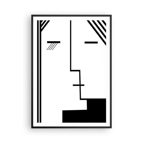 Plakat w czarnej ramie - Po prostu pocałunek - 70x100 cm
