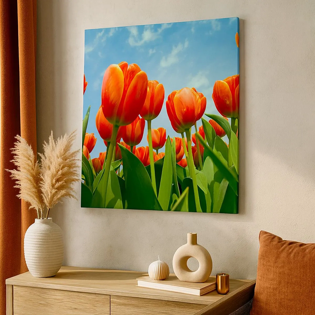 Obraz na płótnie - Oprócz błękitnego nieba nic im w życiu nie potrzeba - 30x30 cm