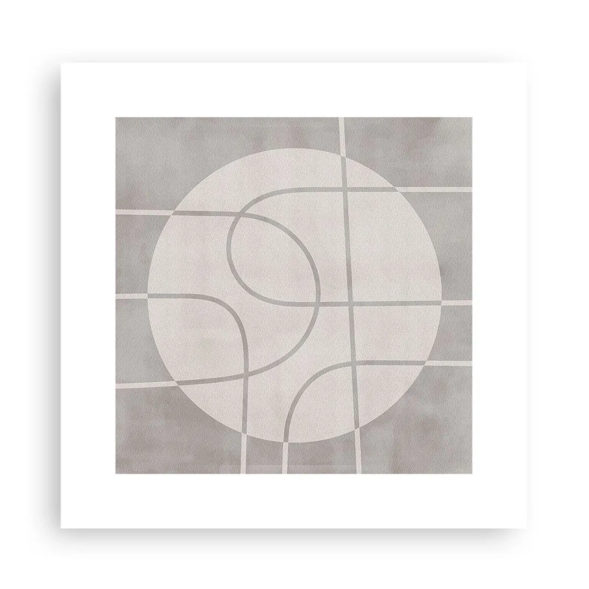 Plakat - Koliście i na wprost - 30x30 cm