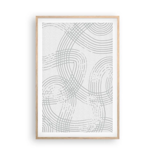 Plakat w ramie jasny dąb - Nie ma prostej drogi - 61x91 cm