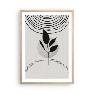 Plakat w ramie jasny dąb - Kompozycja: rytuały natury - 50x70 cm