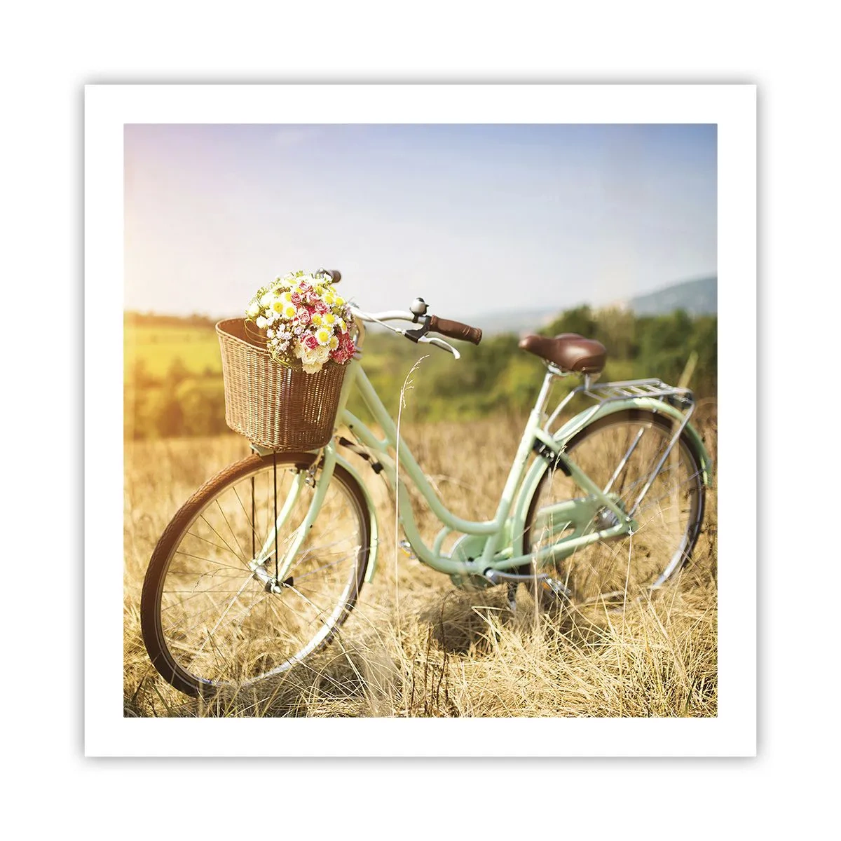 Plakat - Zostanę tu chwilę - 60x60 cm