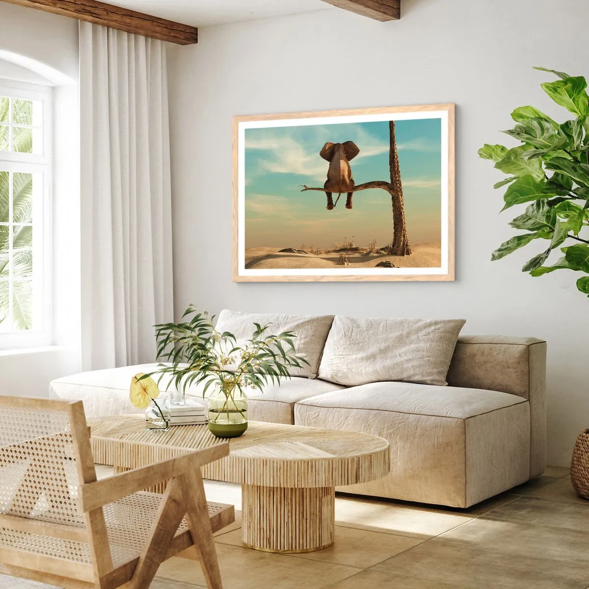 Plakat w ramie jasny dąb - Nowy punkt widzenia - 91x61 cm