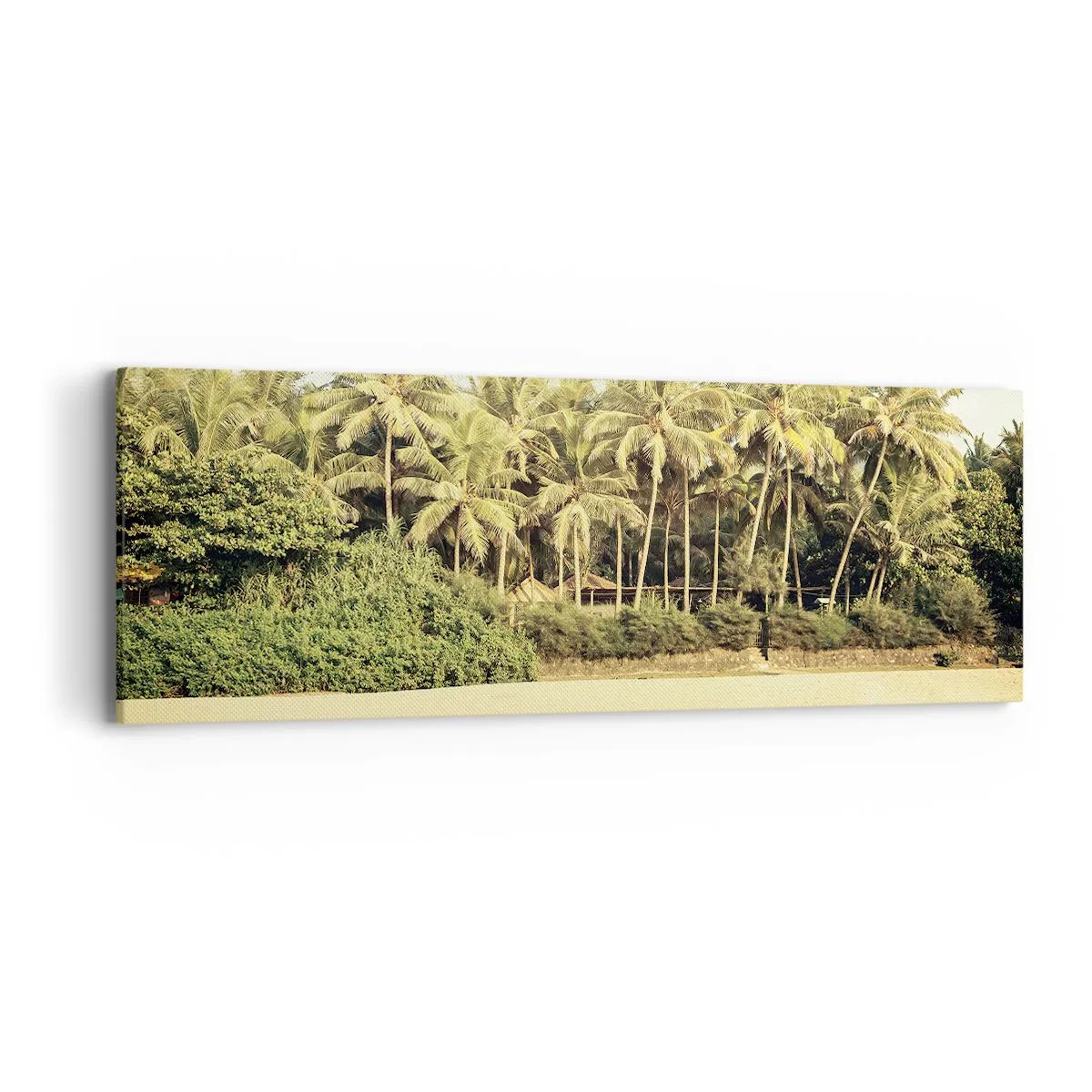 Obraz na płótnie - A może tutaj? - 90x30 cm