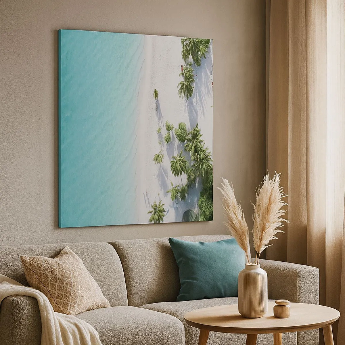 Obraz na płótnie - Wakacje w raju - 30x30 cm