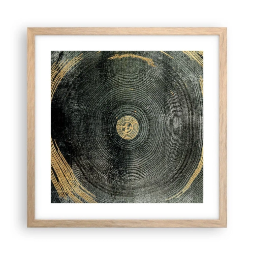 Plakat w ramie jasny dąb - Zmiana i trwanie - 40x40 cm