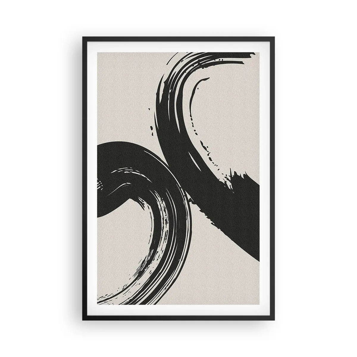 Plakat w czarnej ramie - Zamaszyście i koliście - 61x91 cm