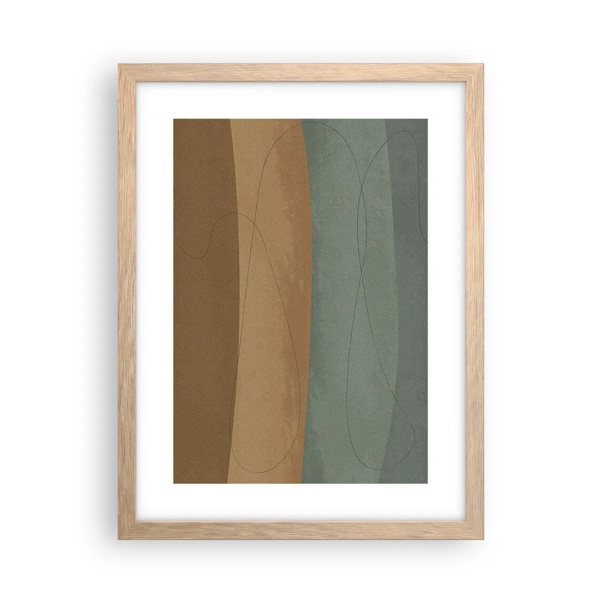 Plakat w ramie jasny dąb - Kompozycja horyzontalna - 30x40 cm