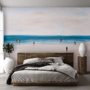 Fototapeta Samoprzylepna Deluxe Sticker - Naturalna potrzeba - Plaża, Ludzie, Minimalizm - 450x315 cm