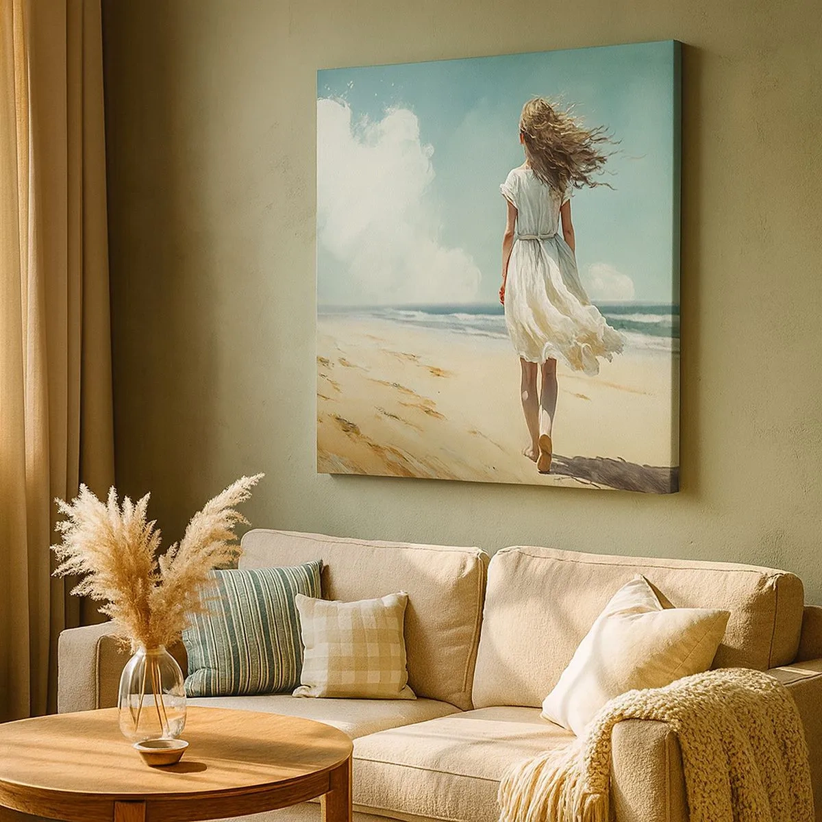 Obraz na płótnie - Na spotkanie słońca i wiatru - 30x30 cm