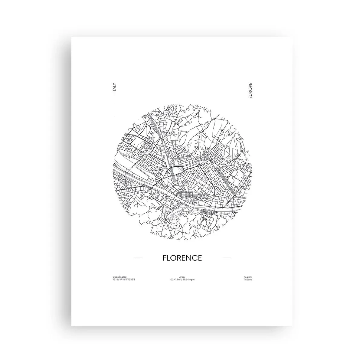 Plakat - Anatomia Florencji - 30x40 cm