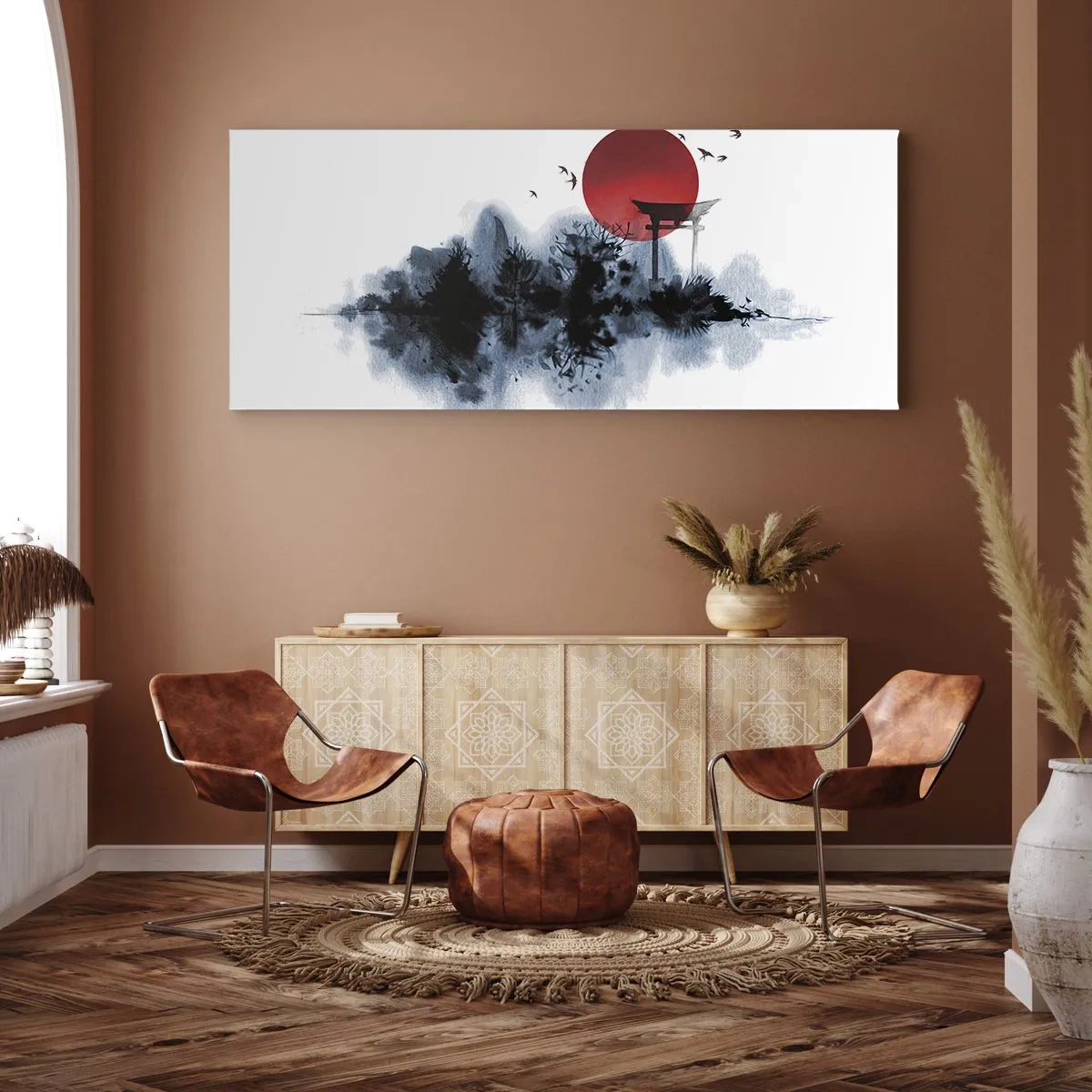 Obraz na płótnie - Japoński widok - 100x40 cm