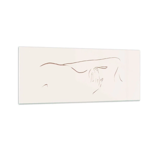 Obraz na szkle - Kształt pragnienia - 100x40 cm