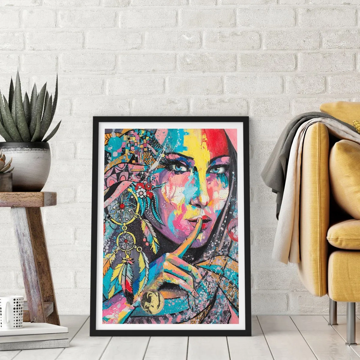 Plakat w czarnej ramie - Milcz, aż zrozumiesz - 70x100 cm