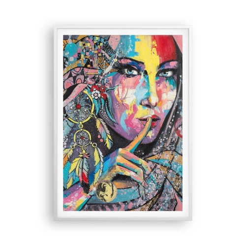 Plakat w białej ramie - Milcz, aż zrozumiesz - 70x100 cm