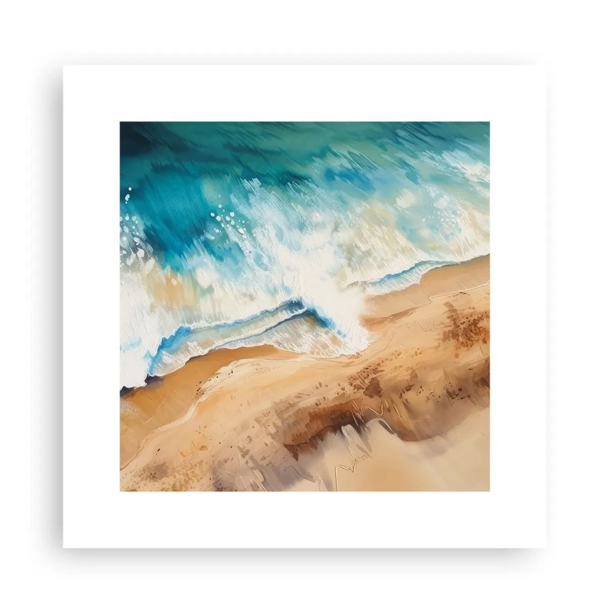 Plakat - Powracająca fala - 30x30 cm