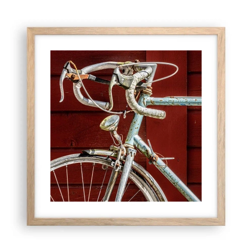 Plakat w ramie jasny dąb - Stworzony do zwycięstw - 40x40 cm