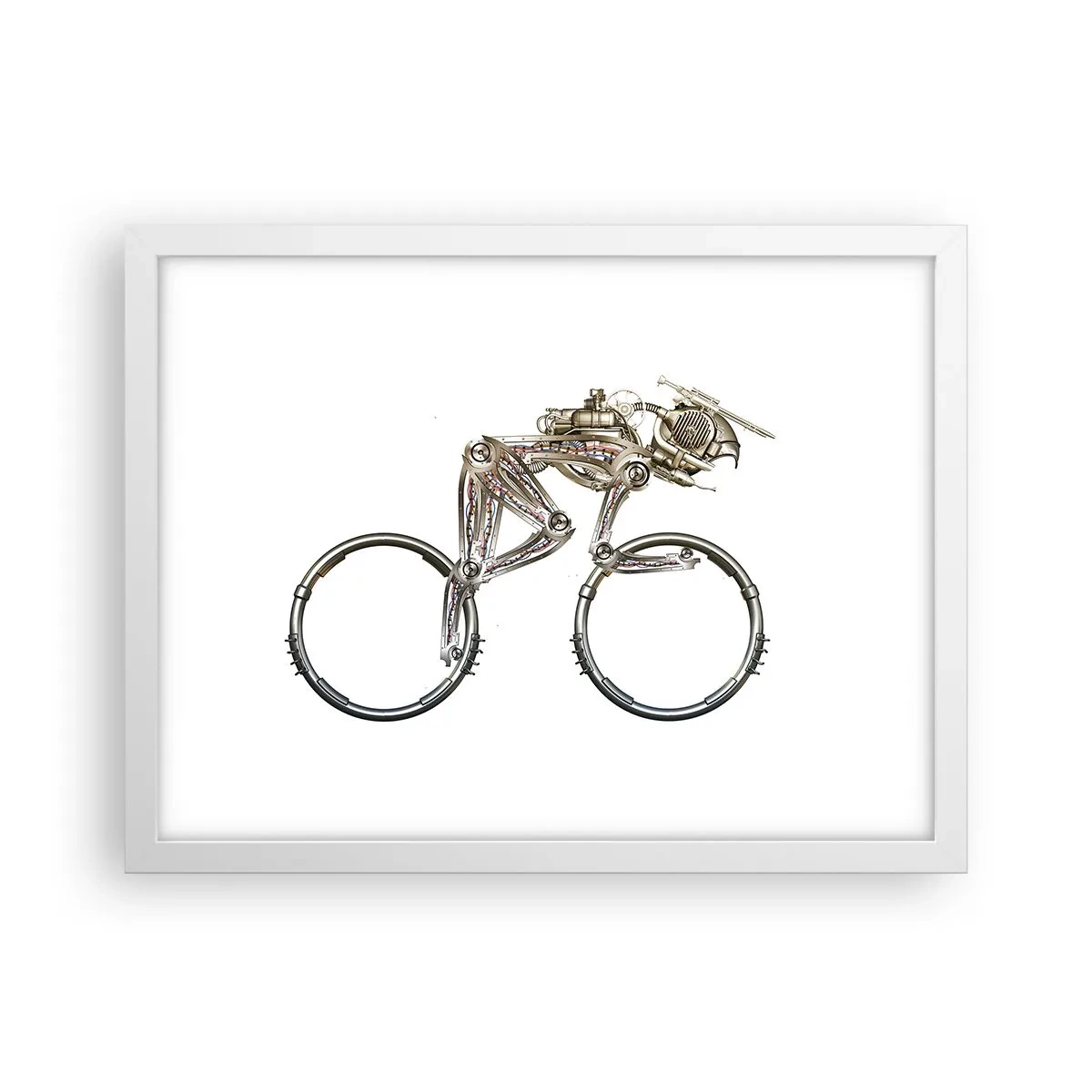 Plakat w białej ramie - Wspaniała maszyna - 40x30 cm