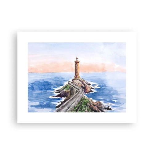 Plakat - Zwrócona ku morzu - 40x30 cm