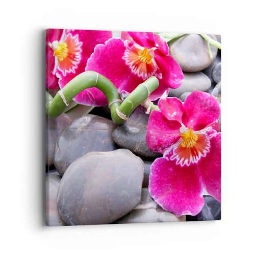 Obraz na płótnie - Chłód i żar - 40x40 cm