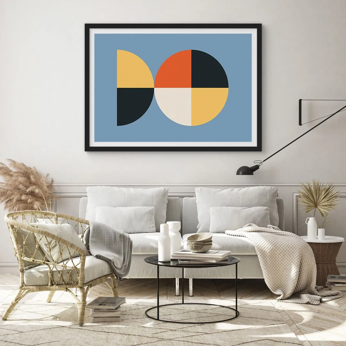 Plakat w czarnej ramie - Patrz i licz - 50x40 cm