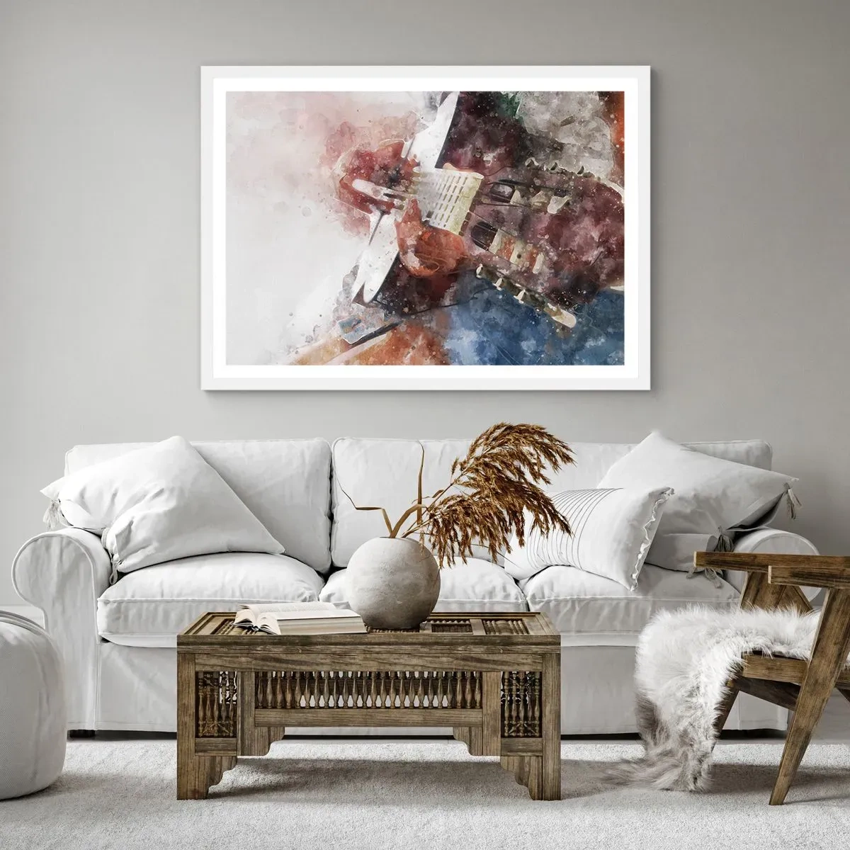 Plakat w białej ramie - I co o tym myślisz? - 91x61 cm