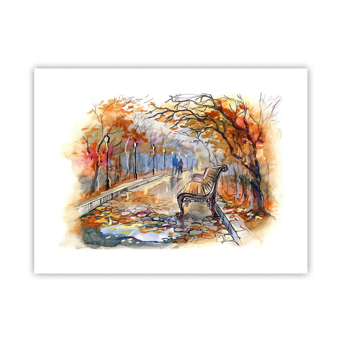 Plakat - Razem powędrować w jesień - 40x30 cm