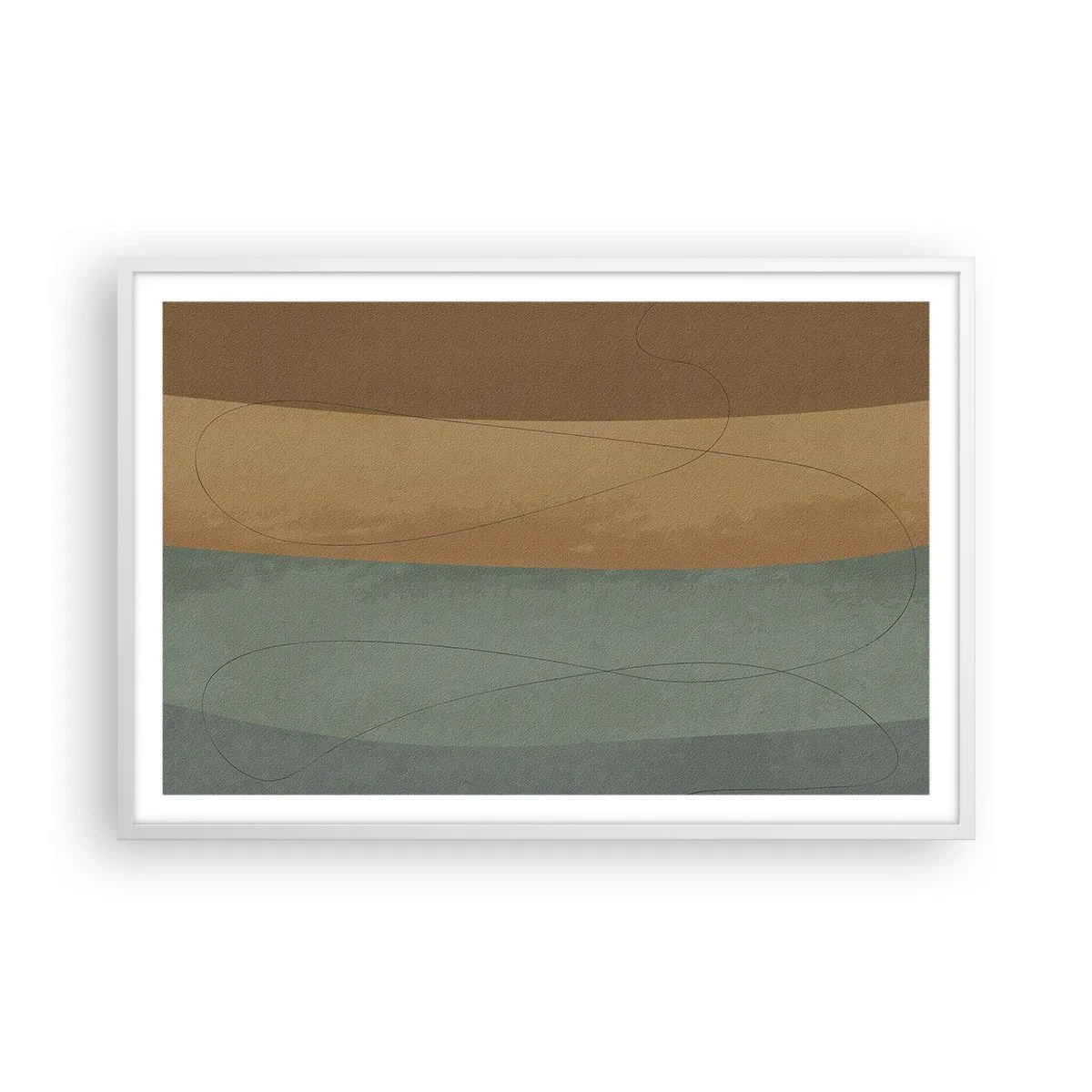 Plakat w białej ramie - Kompozycja horyzontalna - 91x61 cm