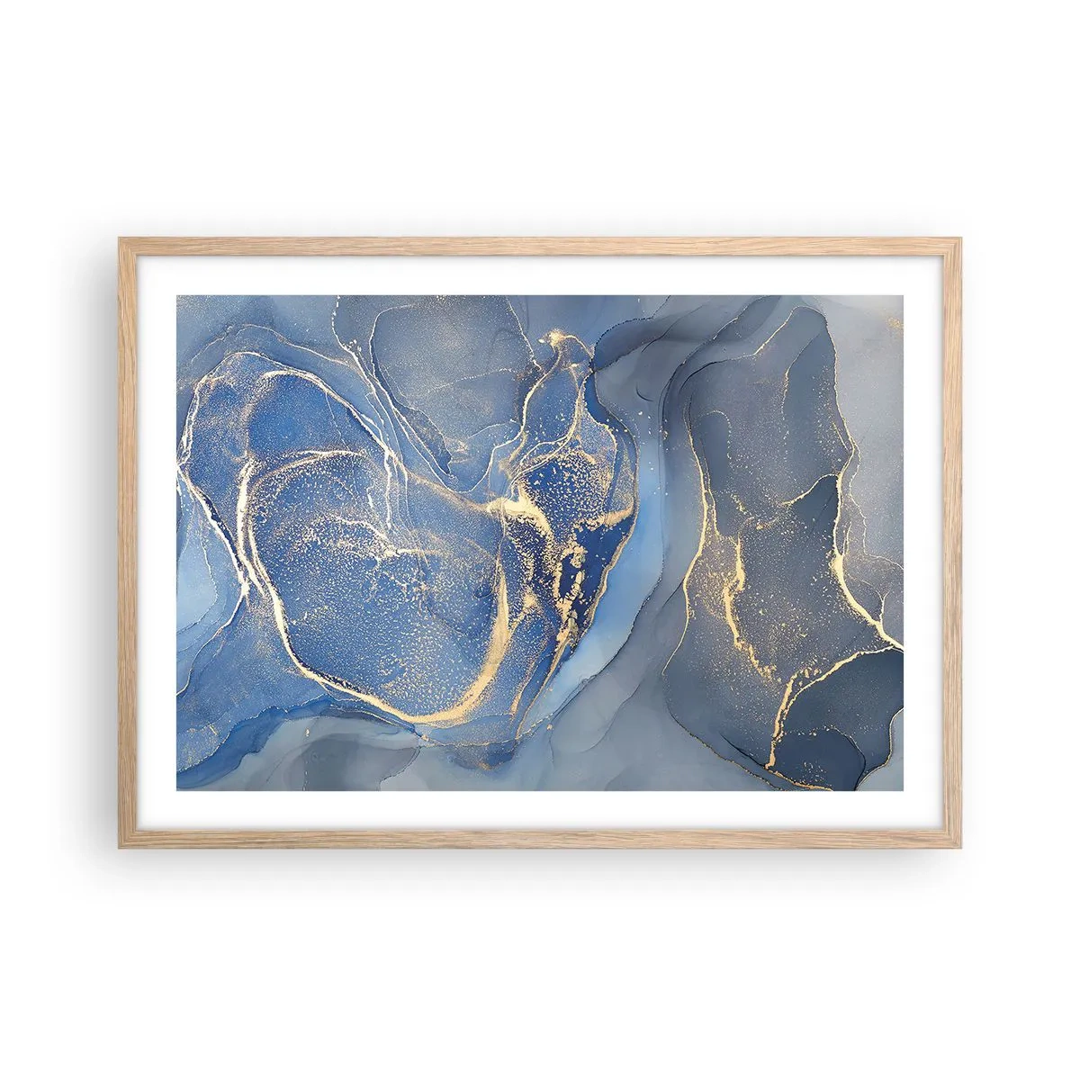 Plakat w ramie jasny dąb - Złoty pył - 70x50 cm