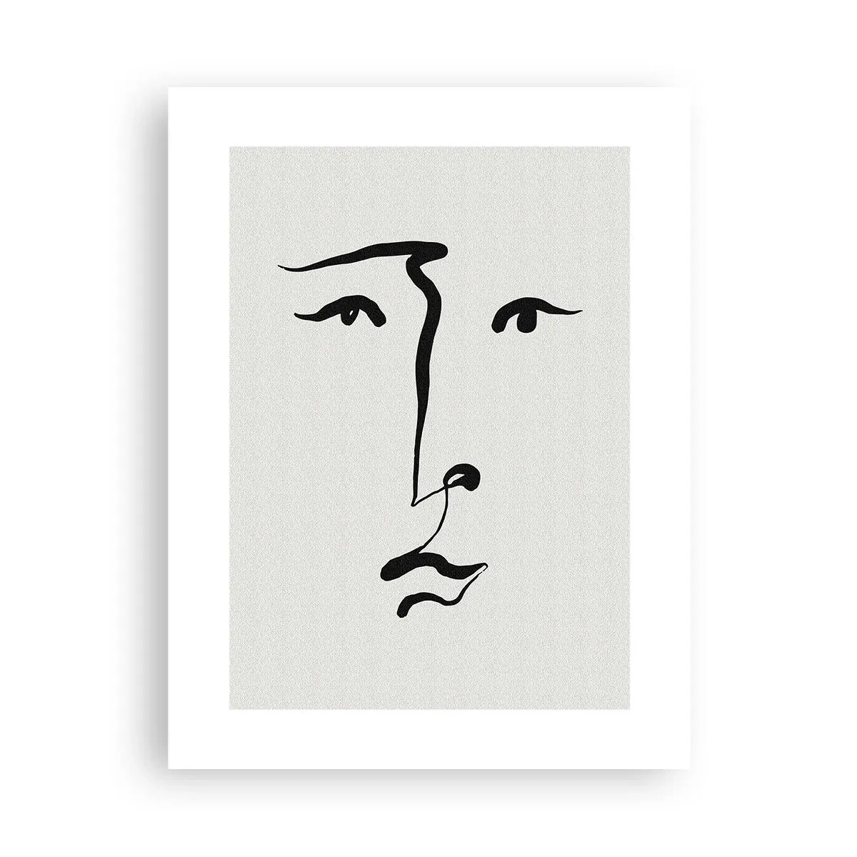 Plakat - Portret jedną kreską - 30x40 cm