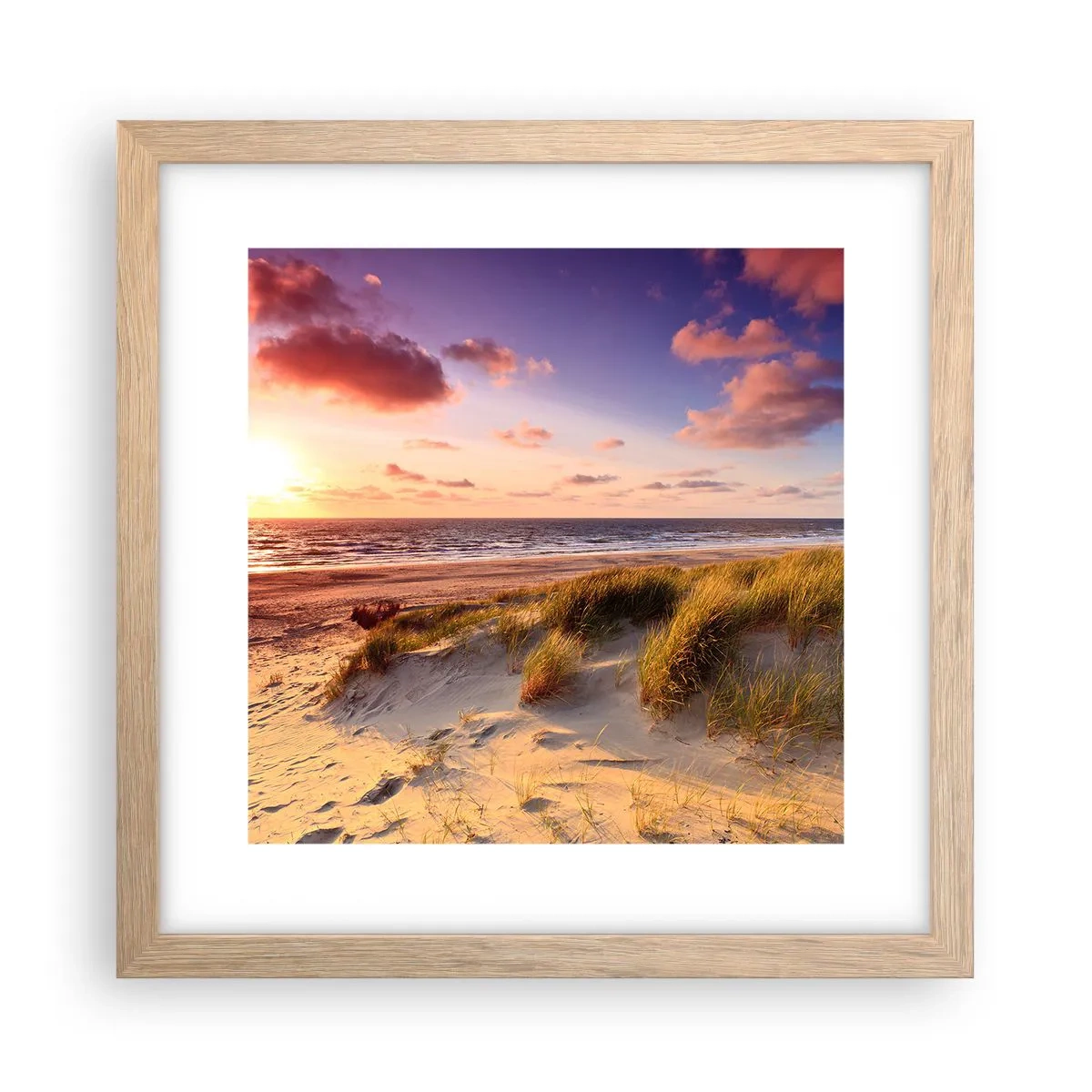 Plakat w ramie jasny dąb - Już latem pachnie powietrze - 30x30 cm