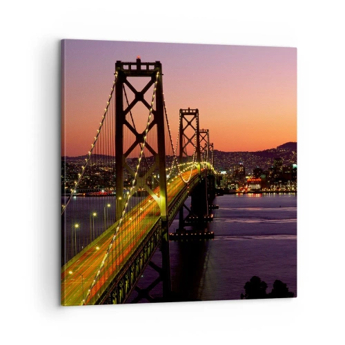 Obraz na płótnie - Wieczór we fiolecie - 60x60 cm