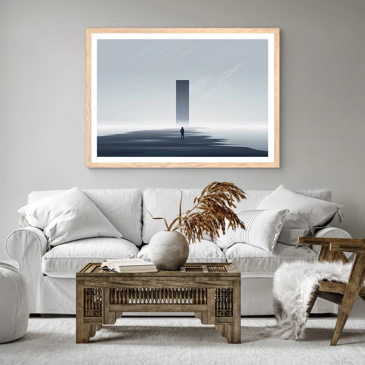 Plakat w ramie jasny dąb - Szansa czy zagrożenie? - 50x40 cm