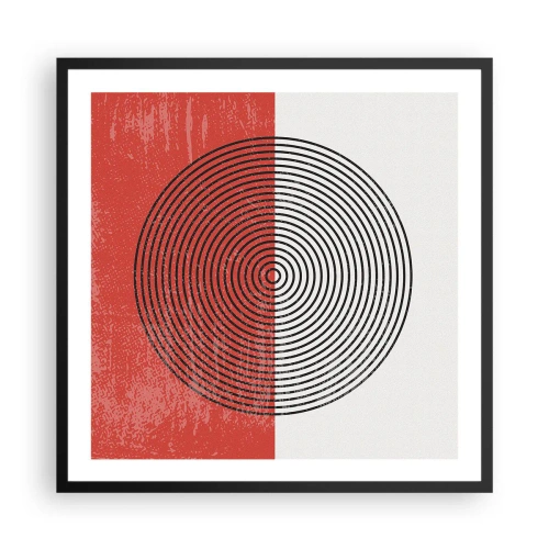 Plakat w czarnej ramie - W samo sedno - 60x60 cm