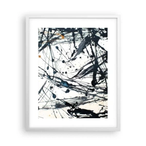 Plakat w białej ramie - Z sensem czy bez sensu? - 40x50 cm