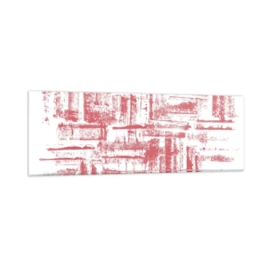 Obraz na szkle - Czerwone miasto - 90x30 cm