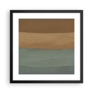 Plakat w czarnej ramie - Kompozycja horyzontalna - 40x40 cm