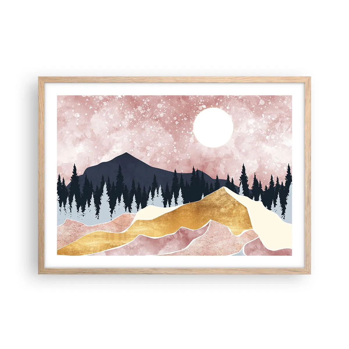 Plakat w ramie jasny dąb - Nocna straż - 70x50 cm