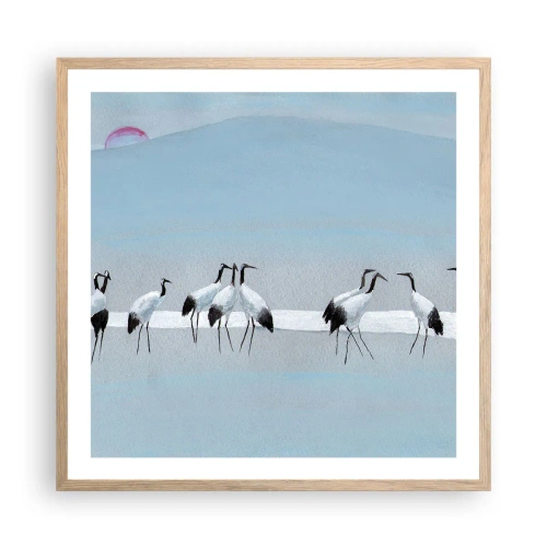 Plakat w ramie jasny dąb - Po gorącym dniu - 60x60 cm