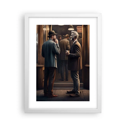 Plakat w białej ramie - Dobra chwila dnia - 30x40 cm