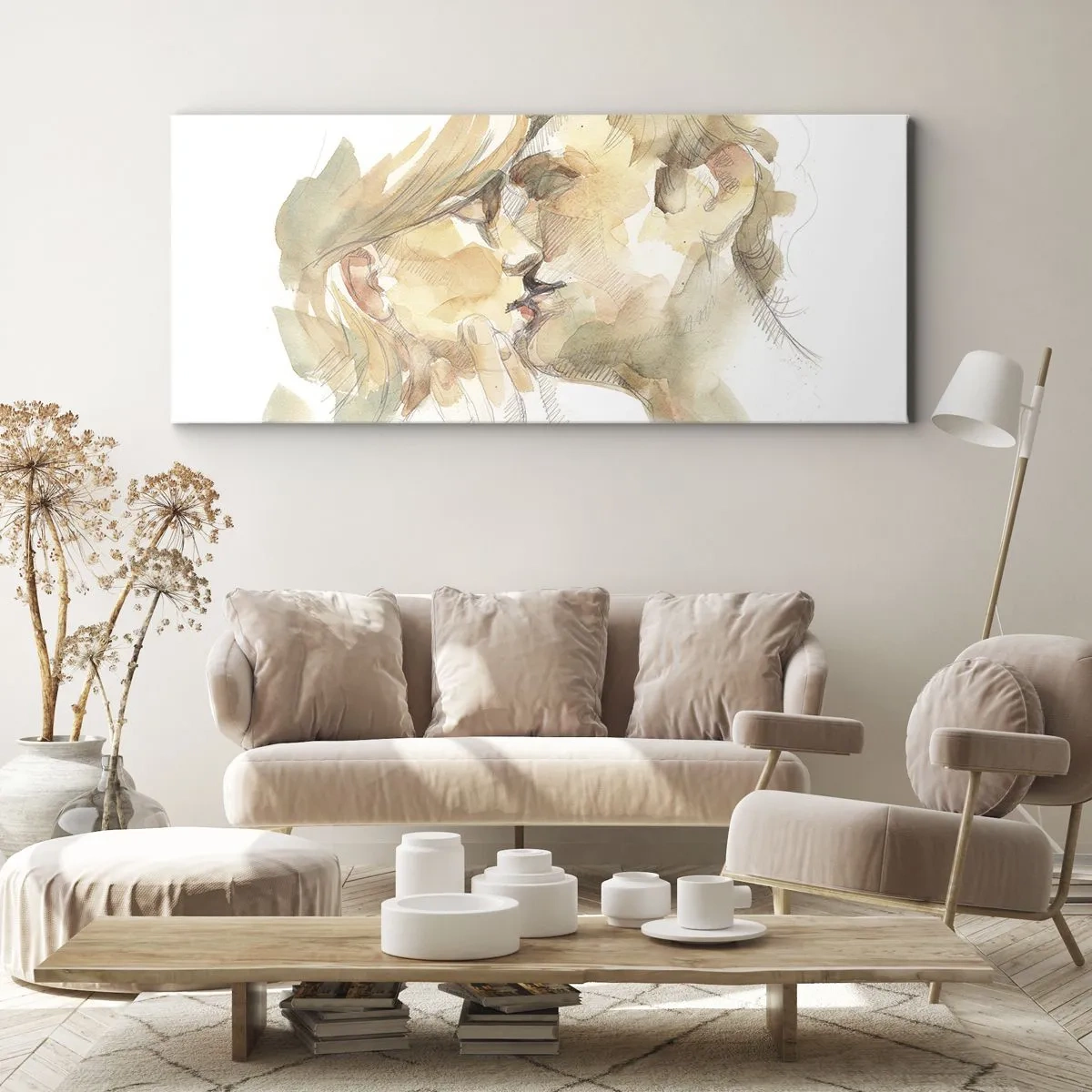 Obraz na płótnie - Odnaleziona połowa? - 100x40 cm