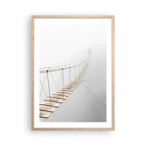 Plakat w ramie jasny dąb - Dokąd cię zaprowadzi? - 50x70 cm