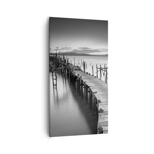 Obraz na płótnie - Spokój zapomnianego brzegu - 55x100 cm