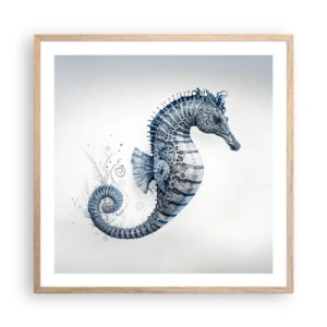 Plakat w ramie jasny dąb - Subtelny żart natury - 60x60 cm