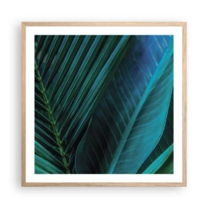 Plakat w ramie jasny dąb - Anatomia zieleni - 60x60 cm