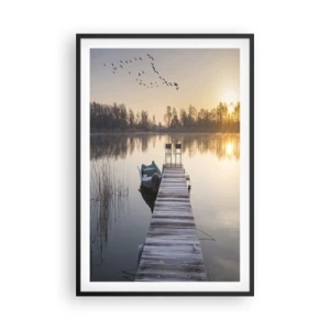 Plakat w czarnej ramie - Wrócę za jakiś czas - 61x91 cm