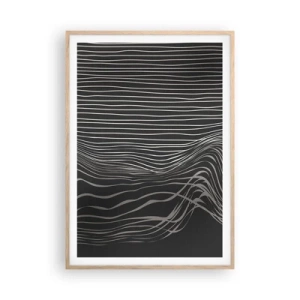 Plakat w ramie jasny dąb - Rytm i akcent - 70x100 cm