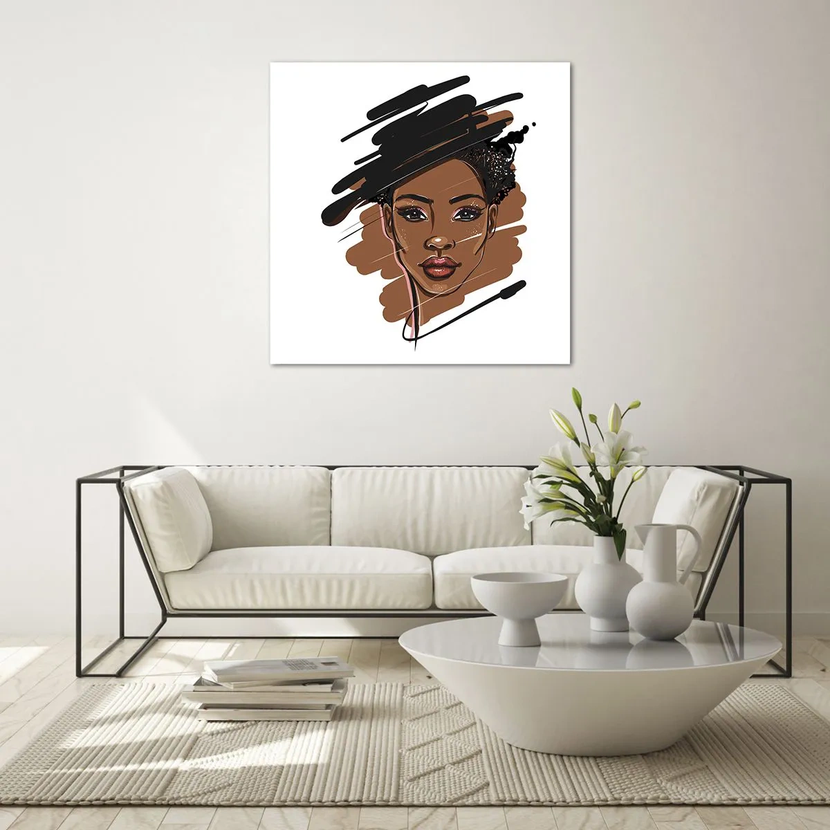 Obraz na szkle - Słodka jak czekolada - 70x70 cm