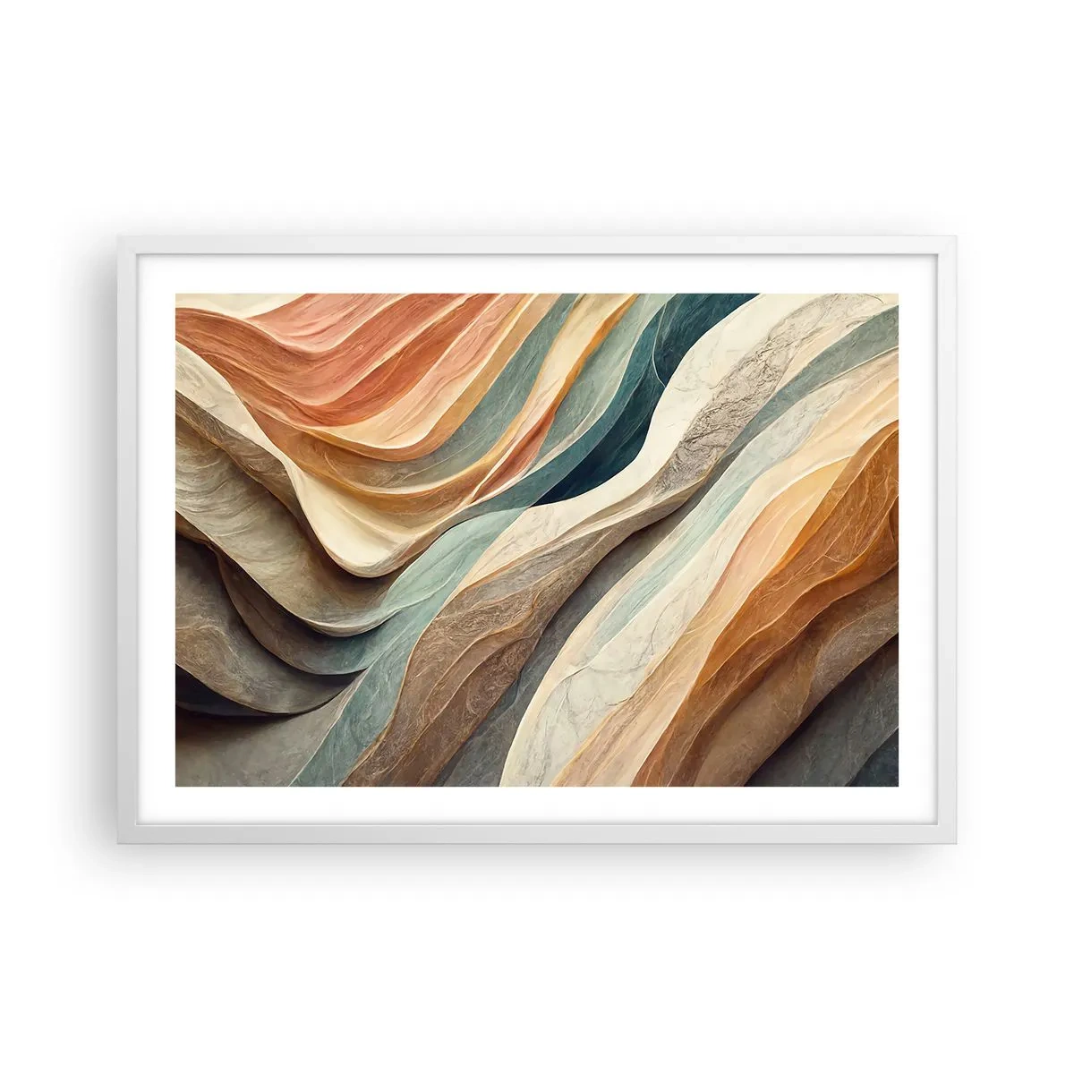 Plakat w białej ramie - Chwila przed zmianą - 70x50 cm